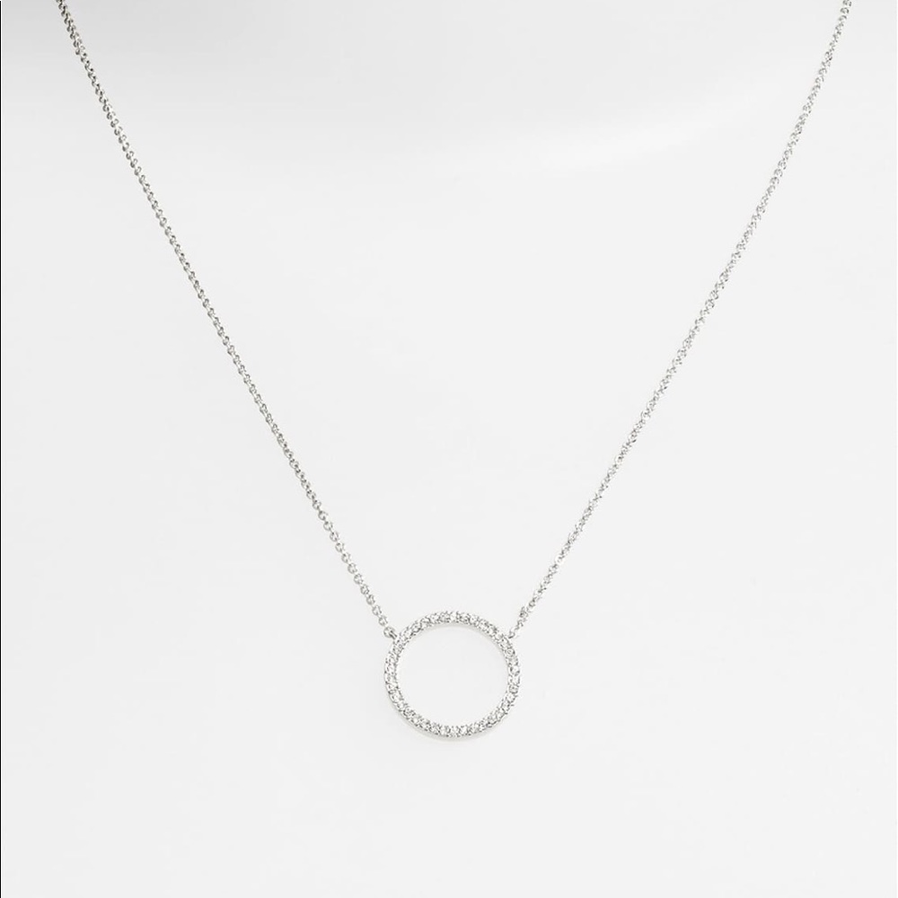 Nadri circle pendant necklace